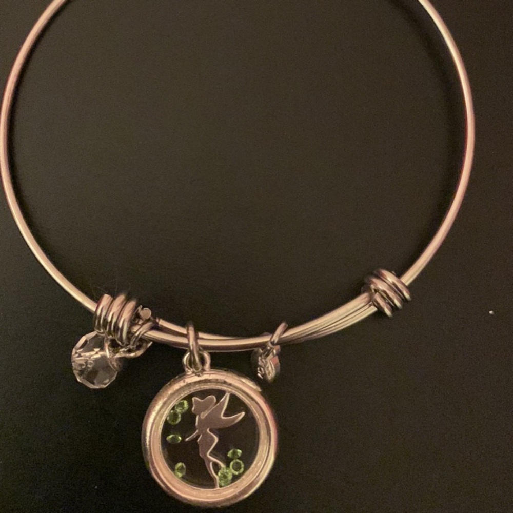 Disney Fairies Fairy Silver Charm Bracelet TINK TINKERBELL TINKER BELL -EUC gift